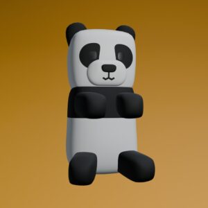 Mid-Poly Panda 3D Model