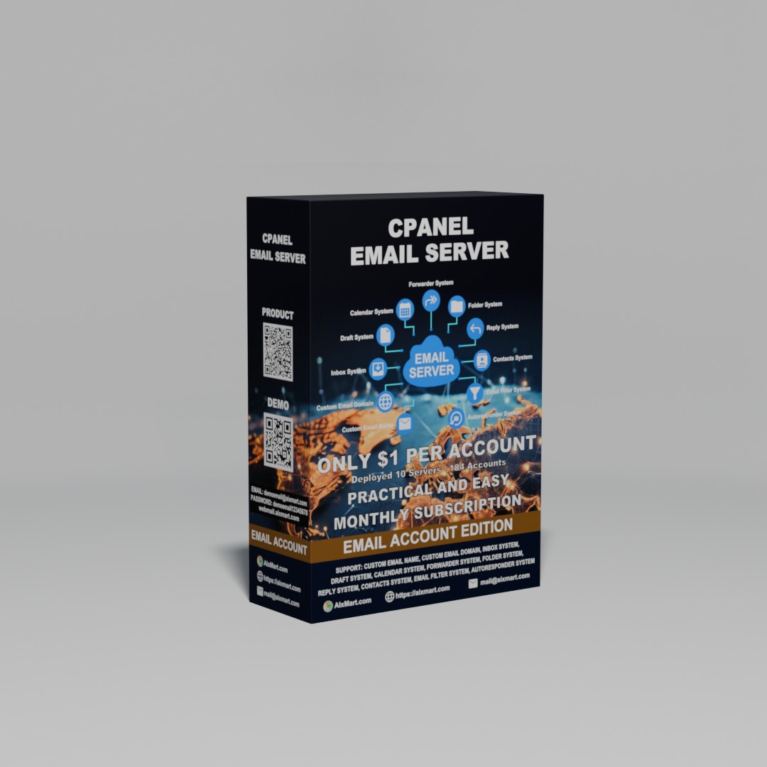 cPanel Email Server One Account 1 Month Subscription and Services Package